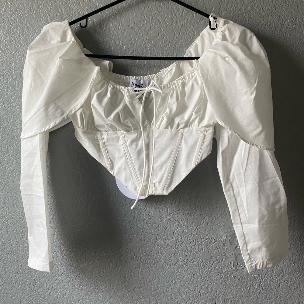 Princess Polly Alanis top in white